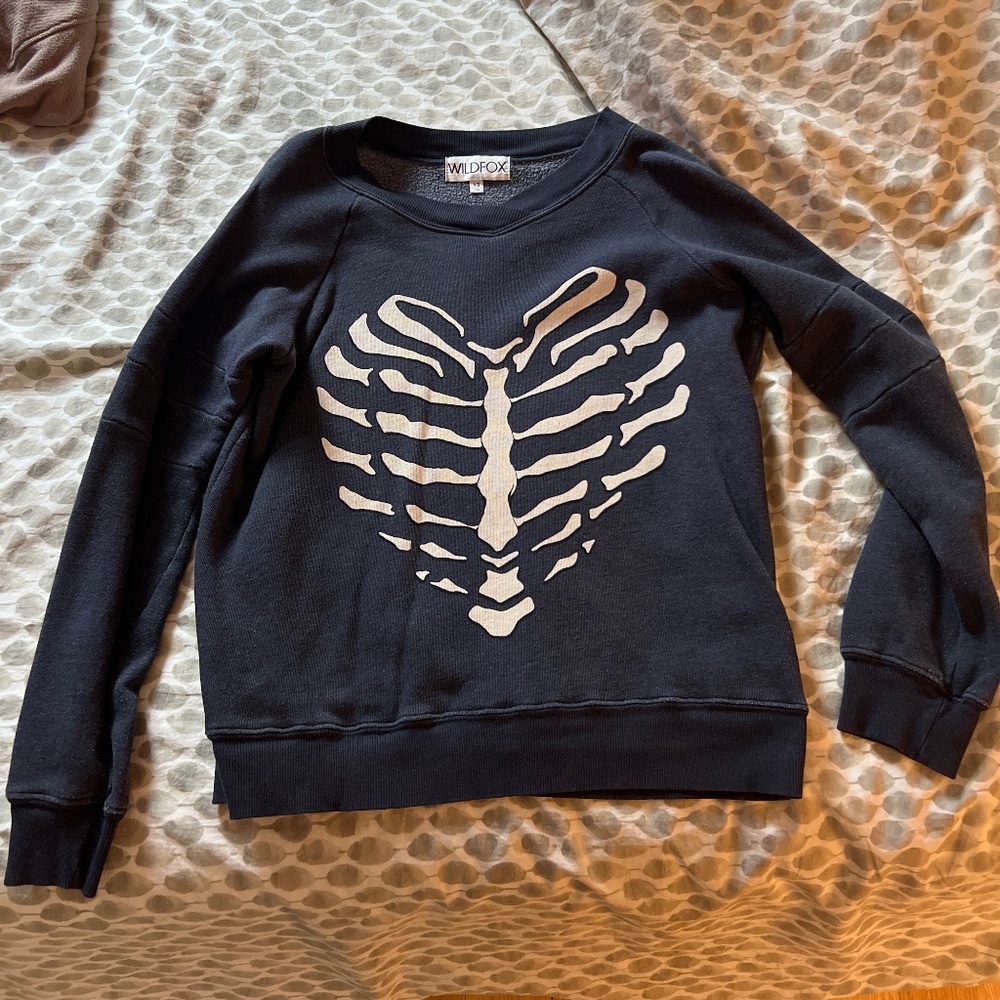 Wildfox Heart Sweatshirt (XS)
